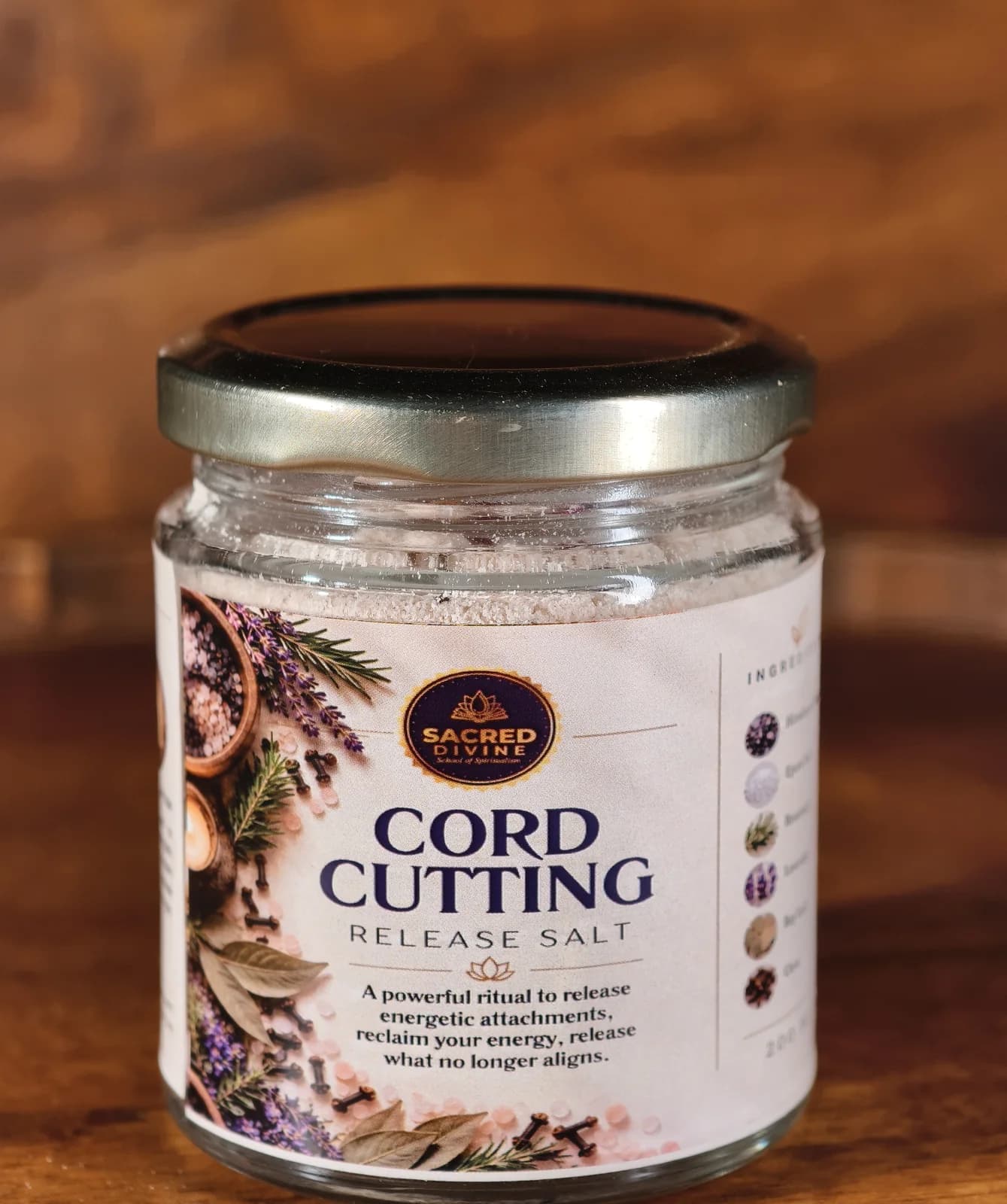 Cord Cutting Ritual Salt, Sacred Divine