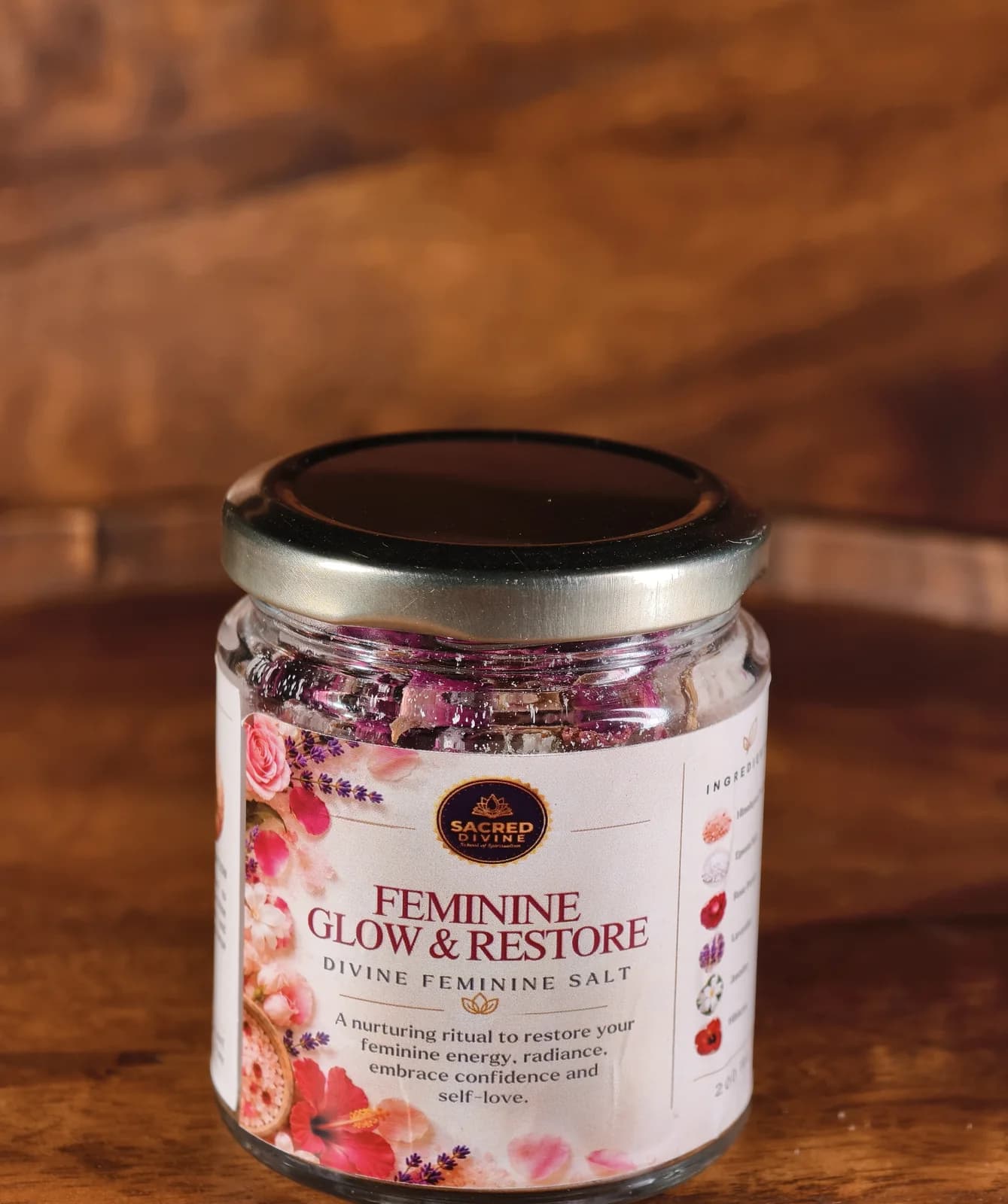Feminine Glow & Restore Ritual Salt, Sacred Divine