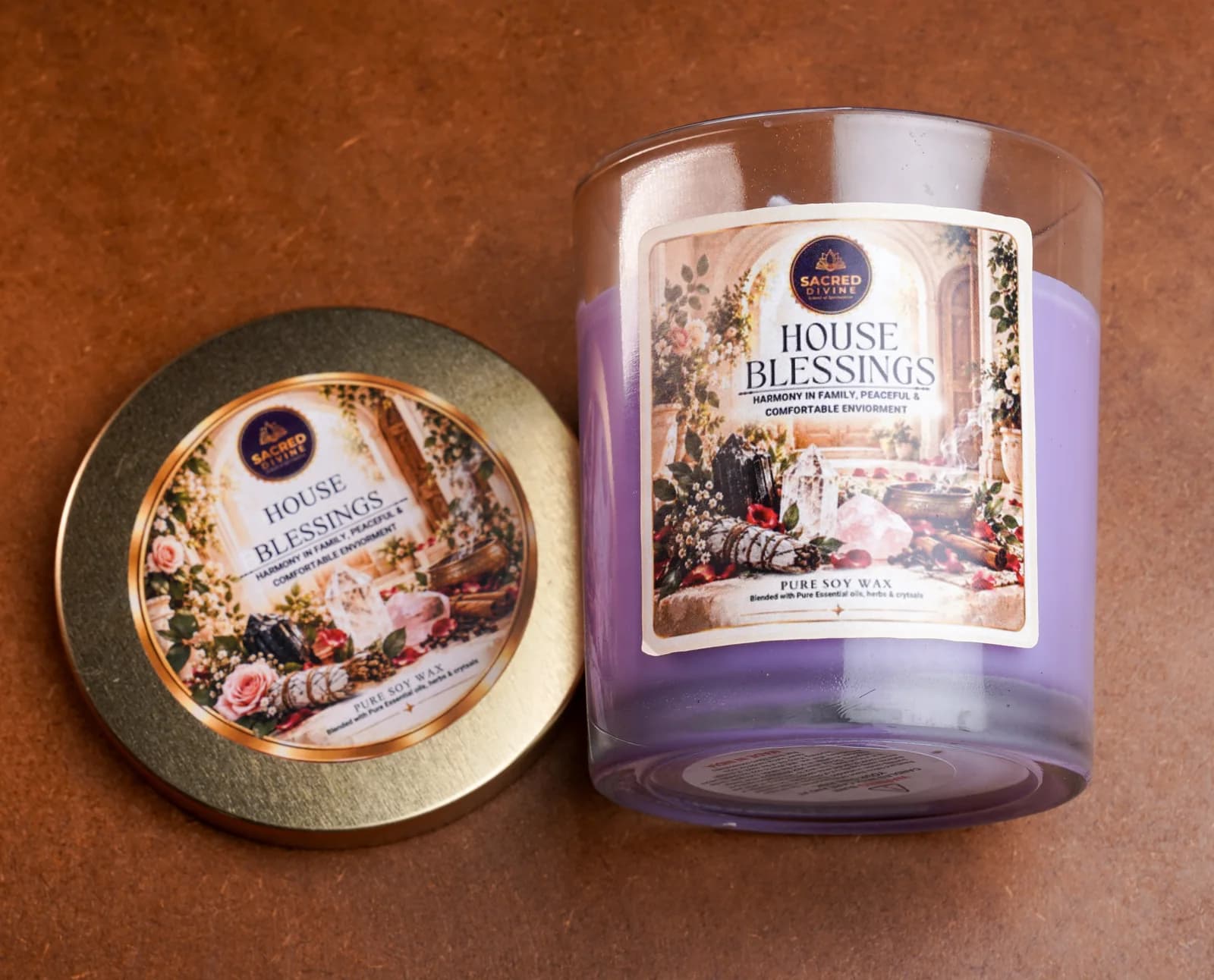 House Blessings Intention Candle, Sacred Divine