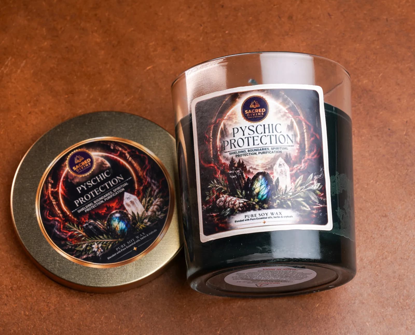 Psychic Protection Intention Candle, Sacred Divine