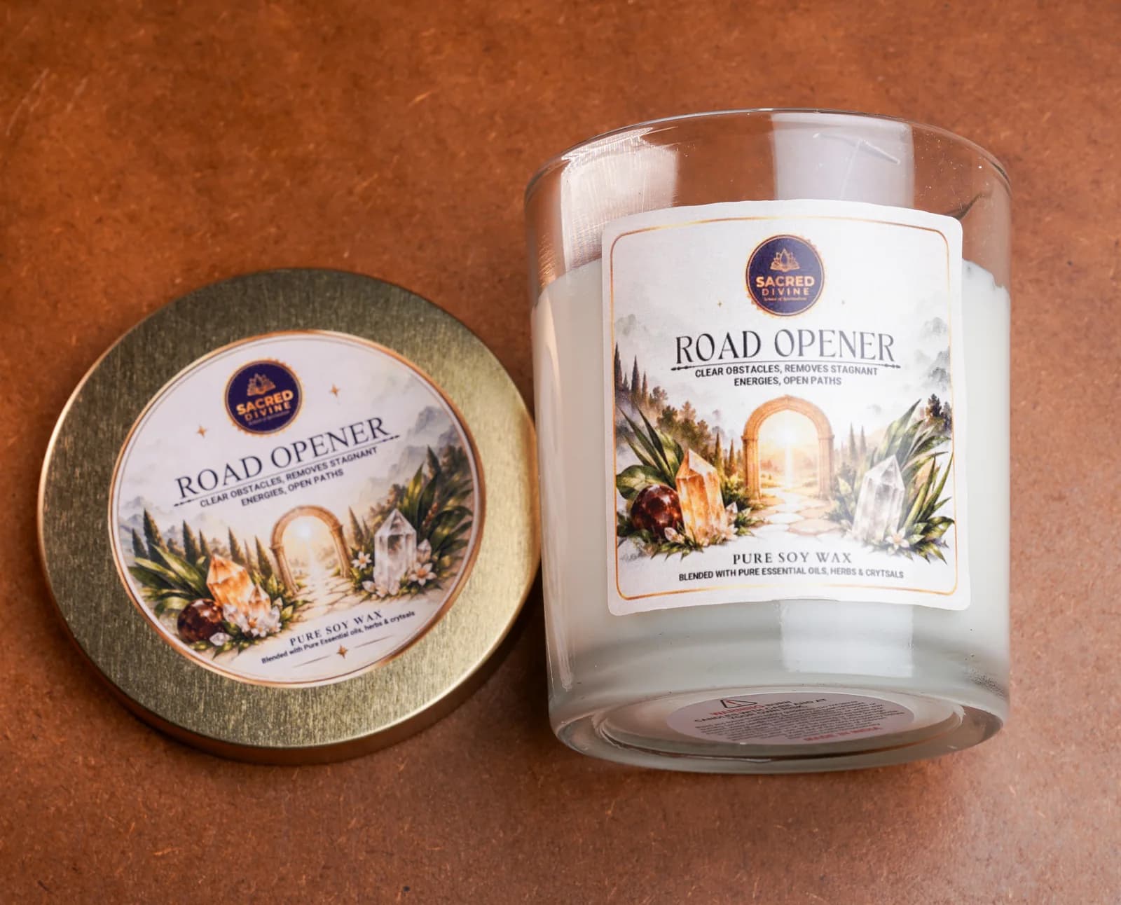 Road Opener Intention Candle, Sacred Divine