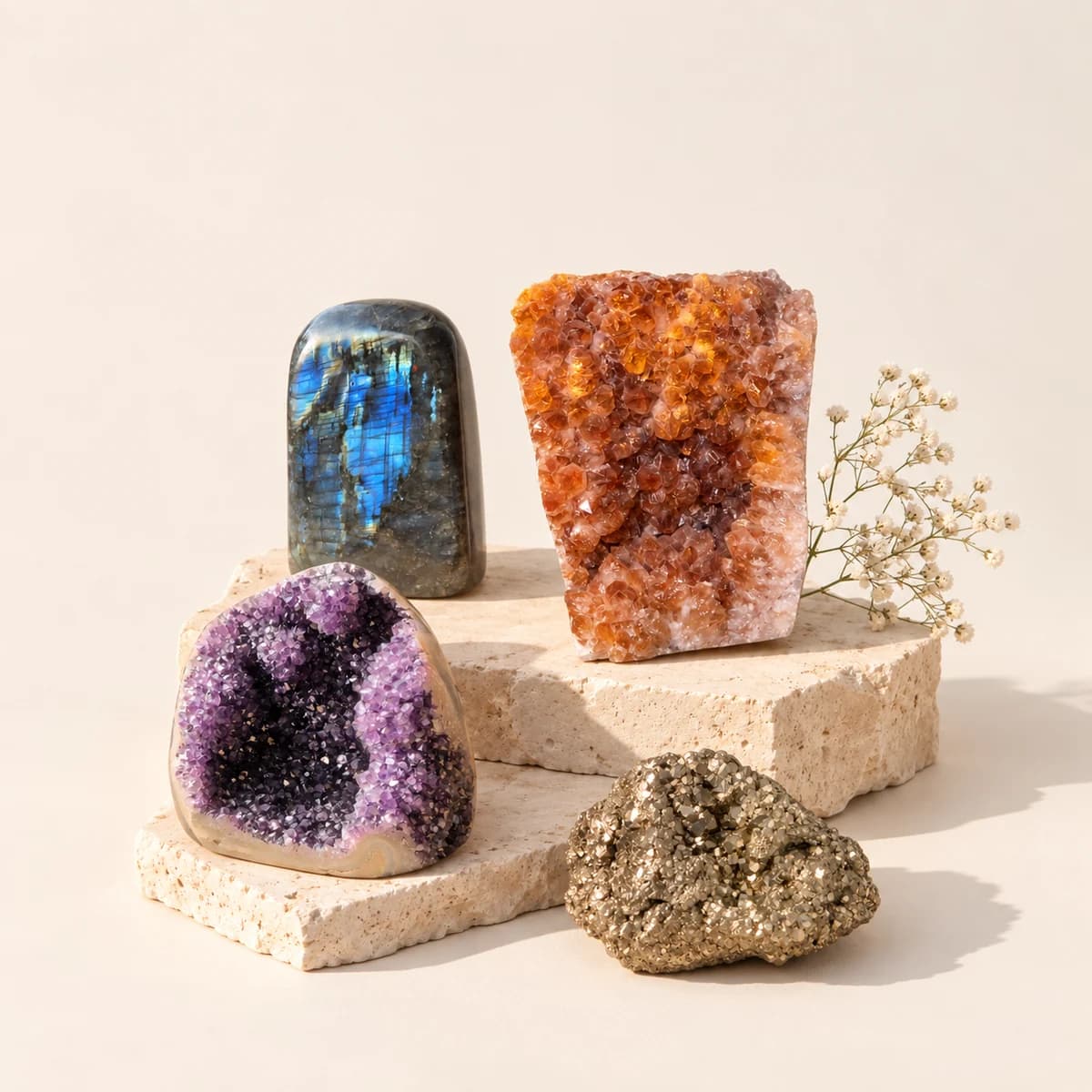 Raw stones & clusters