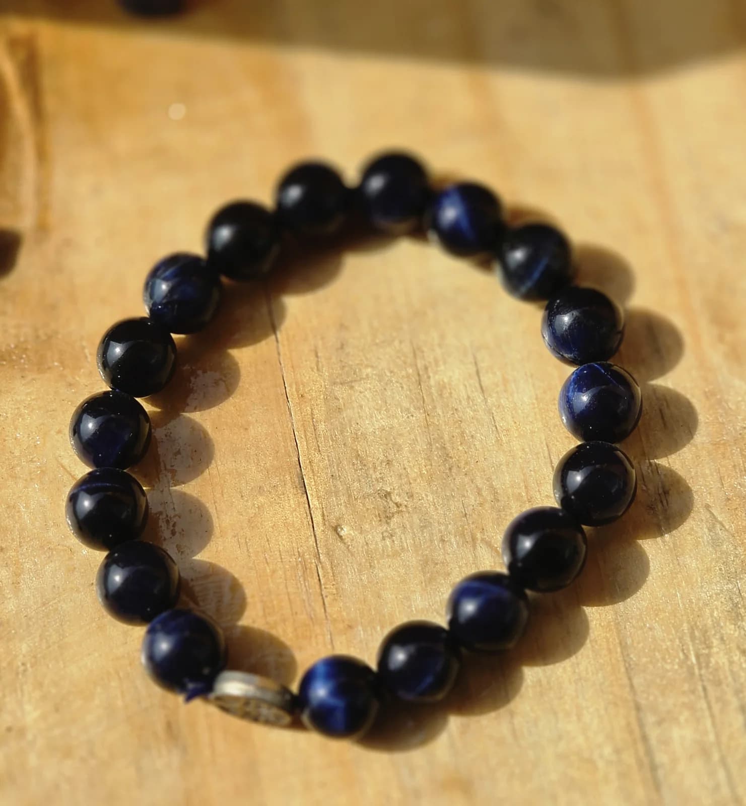Blue Tiger Eye Bracelet, Sacred Divine