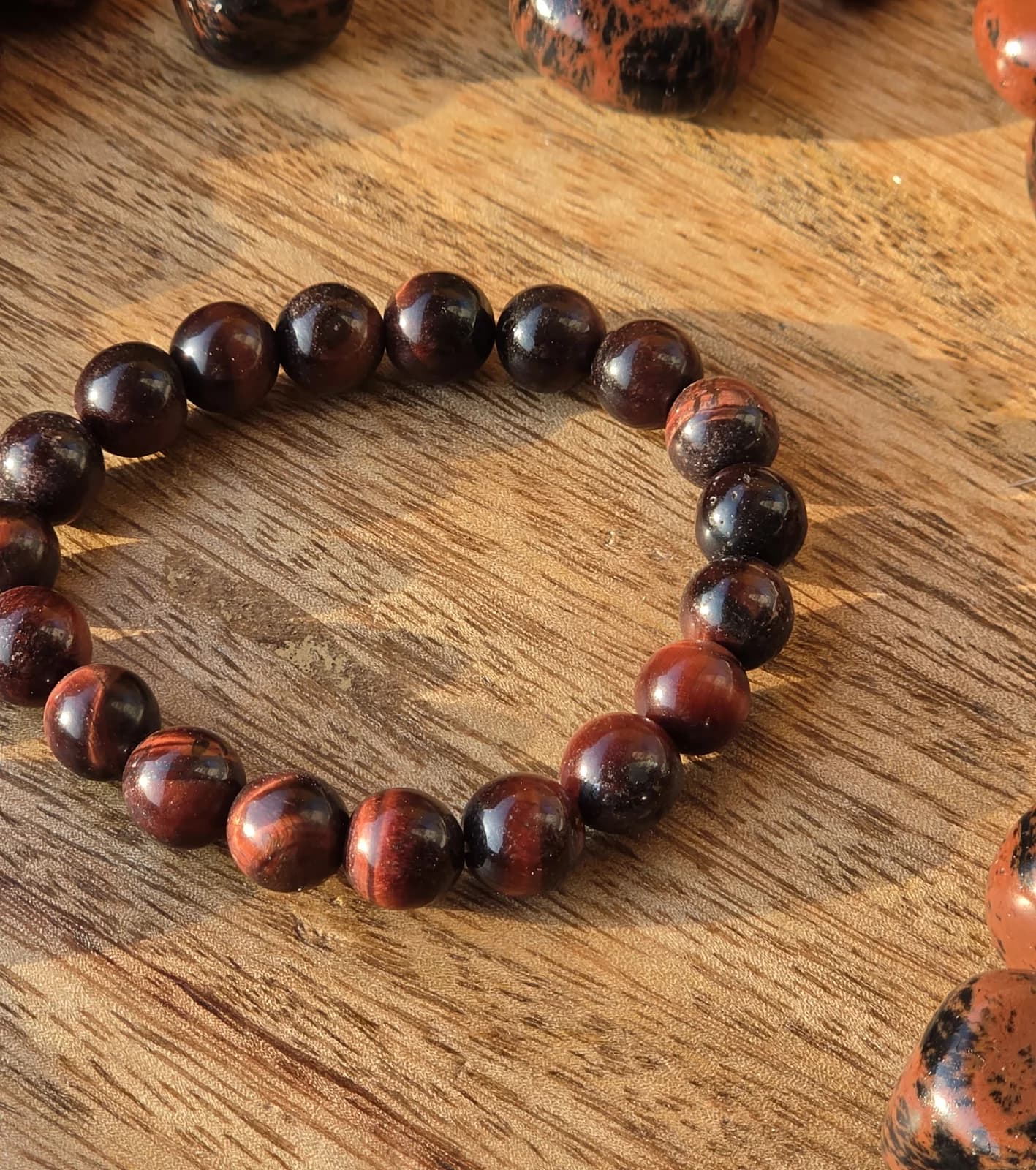 Red Tiger Eye Bracelet, Sacred Divine