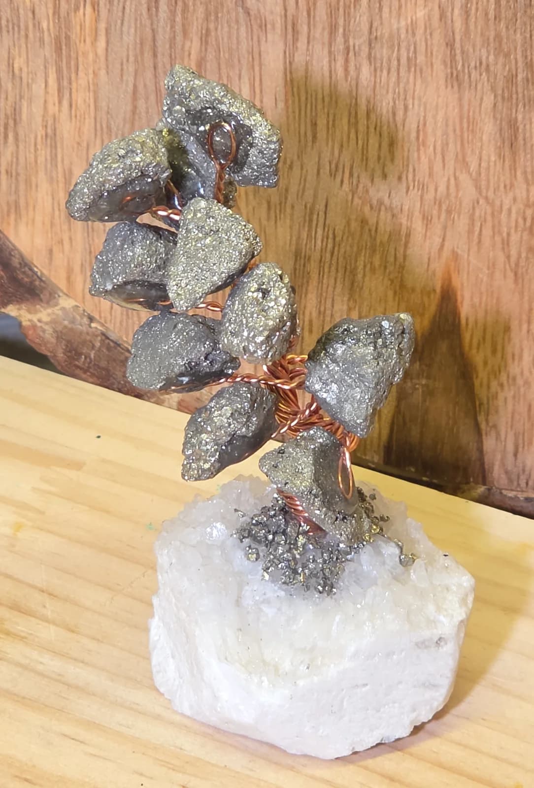 Pyrite Tree on Quartz, Sacred Divine